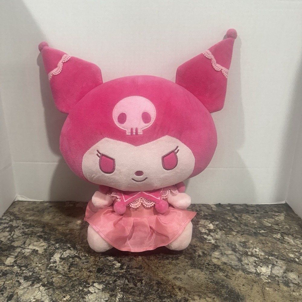 Sanrio Kuromi 12" Pink Plush Toy - Hello Kitty and Friends